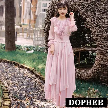 2019 Summer New Victorian French Vintage Super Fairy Ruffles Dress Female Retro Elegant Victoria Style Elastic Vacation Dress
2019 Summer New Victorian French Vintage Super Fairy Ruffles Dress Female Retro Elegant Victoria Style Elastic Vacation Dress