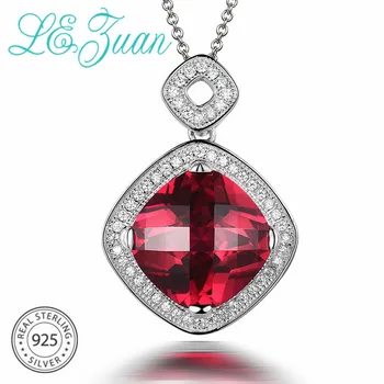 L&zuan 11.89ct Red Stone Checkerboard Cut Pendant 925 Sterling Silver Necklace Fine Jewelry Luxury Choker Pendants
L&zuan 11.89ct Red Stone Checkerboard Cut Pendant 925 Sterling Silver Necklace Fine Jewelry Luxury Choker Pendants