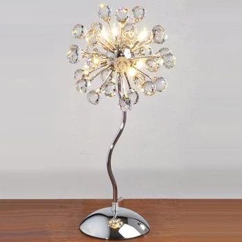 Modern Crystal Dandelion Bedroom Bedsides Table Lights Chrome Base Luxury exquisite Crystal Flowers Desk lighting Fixtures
Modern Crystal Dandelion Bedroom Bedsides Table Lights Chrome Base Luxury exquisite Crystal Flowers Desk lighting Fixtures