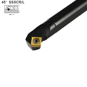 S12M/S14N/S16Q/S20R/S25S-SSSCR09/SSSCL09 Internal Turning Tools Holders CNC Lathe Cutting Machining Boring Toolholders