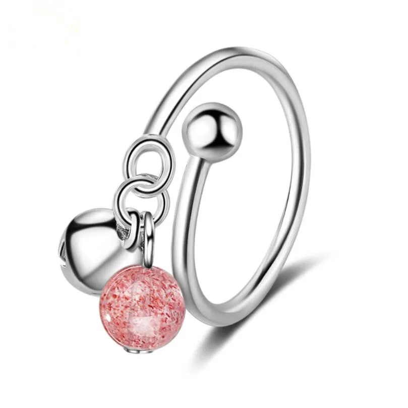Fashion Strawberry Crystal Bell Cute Cat Opening Rings For Women 925 Sterling Silver Jewelry Accessories Party Gift SAR87
Fashion Strawberry Crystal Bell Cute Cat Opening Rings For Women 925 Sterling Silver Jewelry Accessories Party Gift SAR87