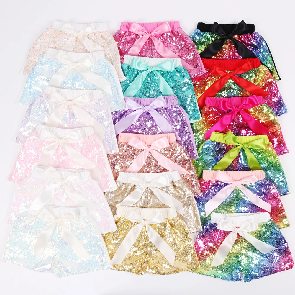 NEW(Two Sides Glitter) Baby Girls Sequin Shorts Birthday Toddler Kids Sparkle Shorts With Satin Bows Children Summer Clothes
NEW(Two Sides Glitter) Baby Girls Sequin Shorts Birthday Toddler Kids Sparkle Shorts With Satin Bows Children Summer Clothes