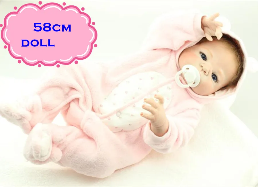 Latest Cute NPK Full Silicone Body Reborn Baby Dolls About 58cm With High Quality Lifelike Baby Dolls For Kids Gifts Brinquedos
Latest Cute NPK Full Silicone Body Reborn Baby Dolls About 58cm With High Quality Lifelike Baby Dolls For Kids Gifts Brinquedos