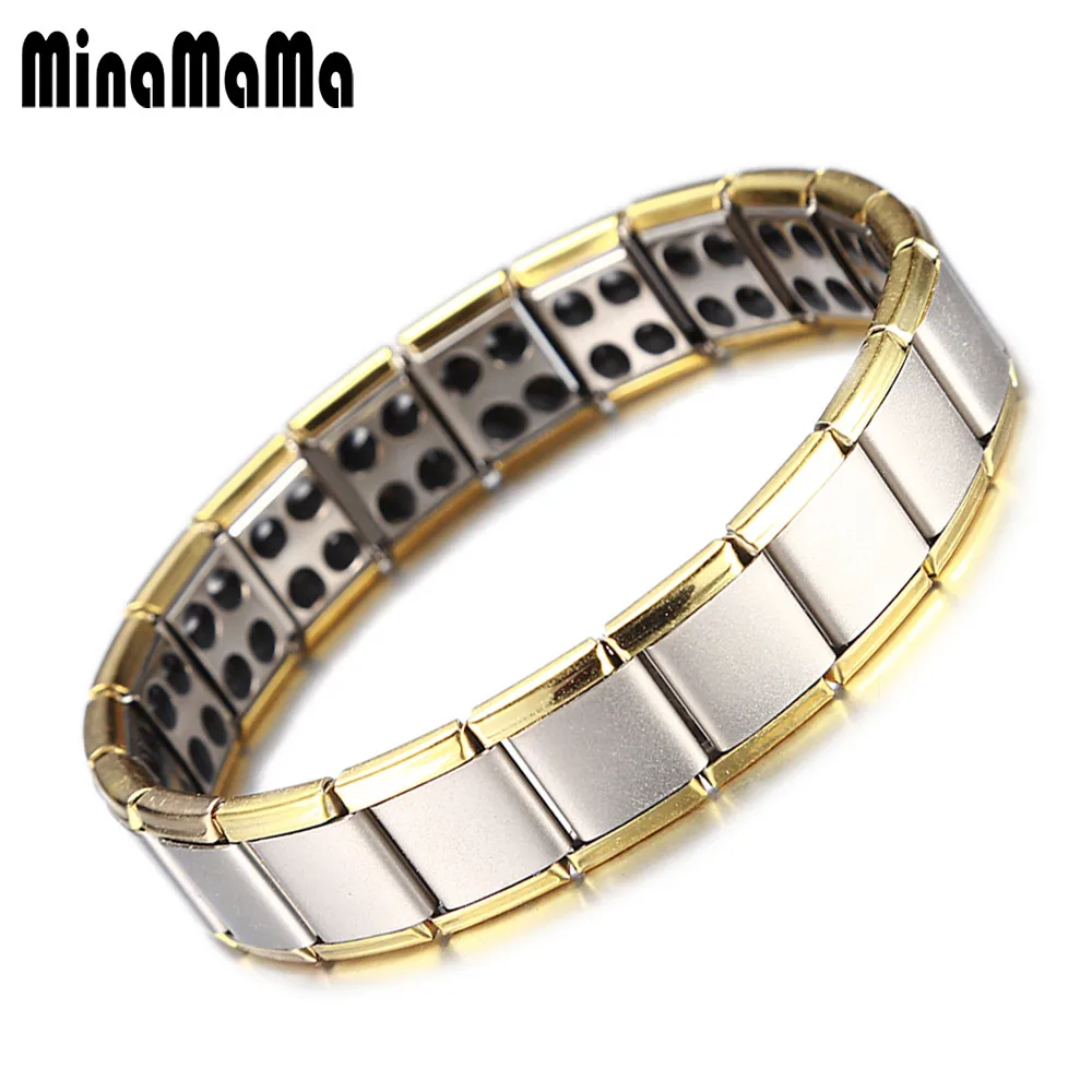 Men's Jewelry Gold Color Stainless Steel Element Tourmaline Bracelet for Men Charm Link Chain Energy Health Bracelet Bangle
Men's Jewelry Gold Color Stainless Steel Element Tourmaline Bracelet for Men Charm Link Chain Energy Health Bracelet Bangle