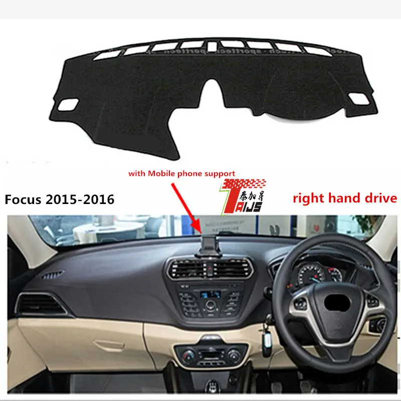 TAIJS Ford Focus 2015-2016 with Mobile phone support Right hand drive car dashboard PAD adiabatic MAT for | Автомобили и