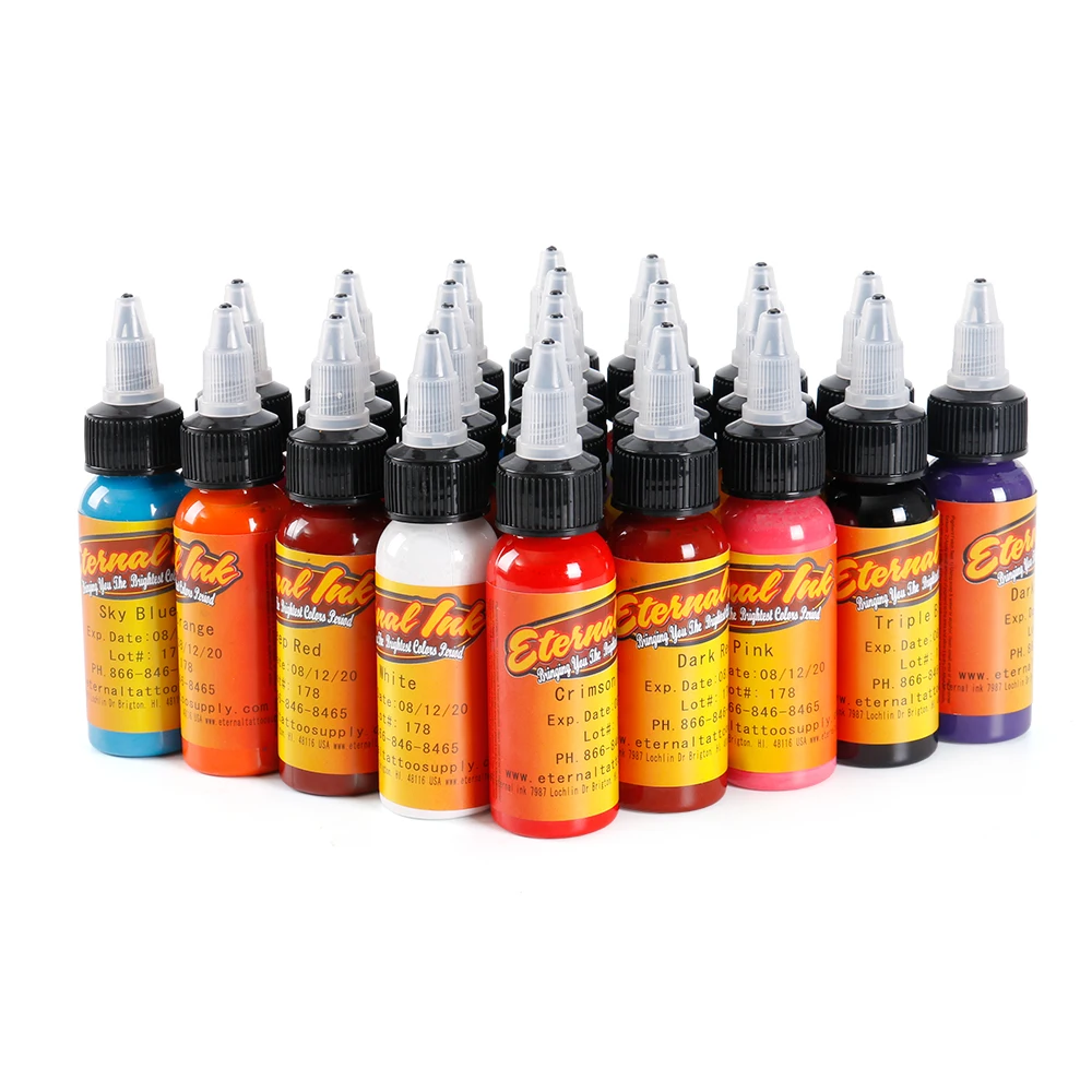 High quality 25Pcs tattoo ink set permanent makeup art pigment 30ml tattoo paint for eyebrow eyeliner lip body total 25 colors
High quality 25Pcs tattoo ink set permanent makeup art pigment 30ml tattoo paint for eyebrow eyeliner lip body total 25 colors