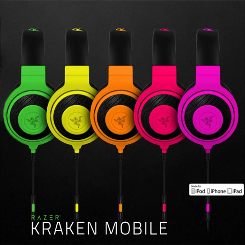 Razer Kraken Мобильная аналоговая музыка и игровая гарнитура 3 5 мм долговечность с