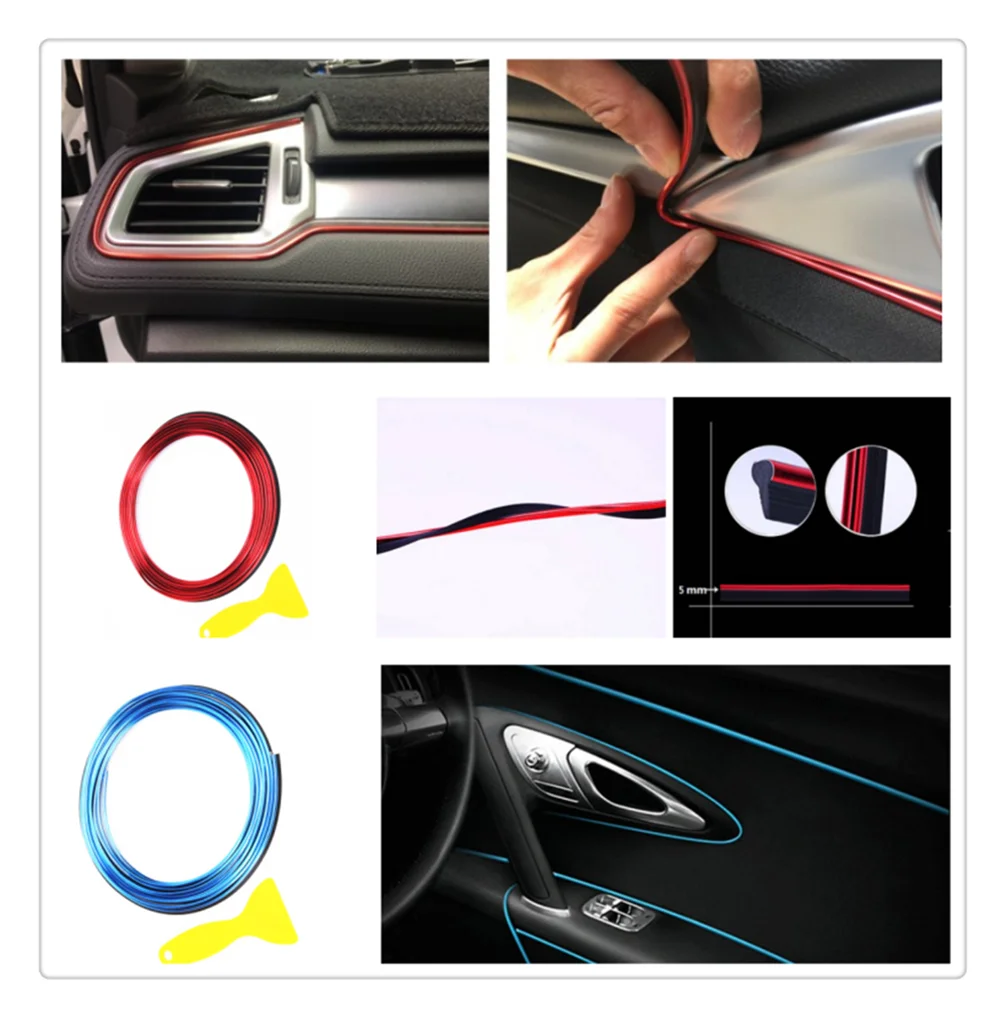 Car shape decorative strip door panel gap instrument modification line for Renault Megane Kadjar EZ-GO Captur Arkana Zoe
Car shape decorative strip door panel gap instrument modification line for Renault Megane Kadjar EZ-GO Captur Arkana Zoe
