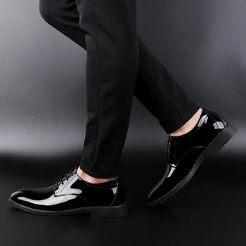 ROMMEDAL Men Patent Leather Shoes Luxury Fashion Wedding British Style Formal Shoes For Men bright footwear Fashion pointed-toe
ROMMEDAL Men Patent Leather Shoes Luxury Fashion Wedding British Style Formal Shoes For Men bright footwear Fashion pointed-toe
