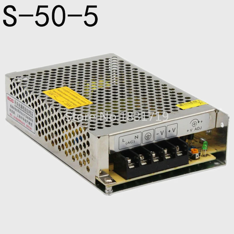 S-50-5 switching power supply 10A 50W LED DC power 5V security monitoring power supply
S-50-5 switching power supply 10A 50W LED DC power 5V security monitoring power supply