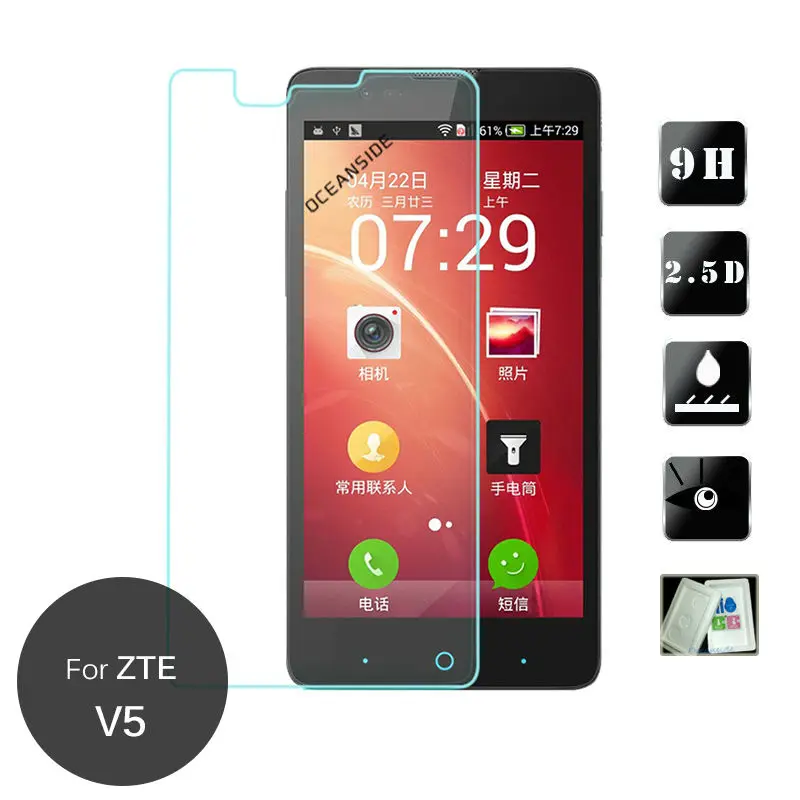 2 шт для Zte Blade V5 Закаленное стекло протектор экрана 9h защитная пленка на V 5 v9180 U9180