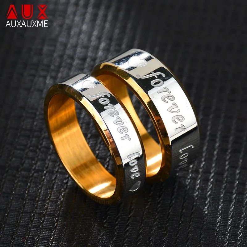 Auxauxme Heart Forever Love Couple Ring Stainless Steel Ring For lovers Women Men Promise Wedding Jewelry Gift
Auxauxme Heart Forever Love Couple Ring Stainless Steel Ring For lovers Women Men Promise Wedding Jewelry Gift