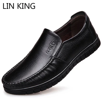 LIN KING Plus Size 46 Spring Autumn Men Casual Shoes Comfortable Slip On Leather Shoes Male Loafers For Father Mocassin Homme
LIN KING Plus Size 46 Spring Autumn Men Casual Shoes Comfortable Slip On Leather Shoes Male Loafers For Father Mocassin Homme