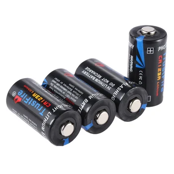 4pcs/lot TrustFire Non-rechargeable CR123A 123A 3V 1400mAh Disposable Battery Lithium Batteries for Camera/Video Game Player
4pcs/lot TrustFire Non-rechargeable CR123A 123A 3V 1400mAh Disposable Battery Lithium Batteries for Camera/Video Game Player