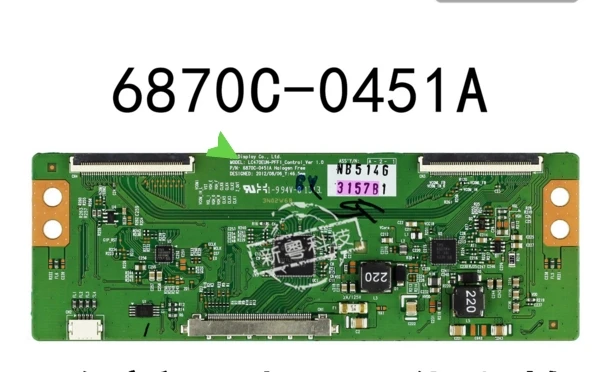 6870C-0451A t-con logic board for connect with LC470EUN-PFF1 T-CON connect board
6870C-0451A t-con logic board for connect with LC470EUN-PFF1 T-CON connect board