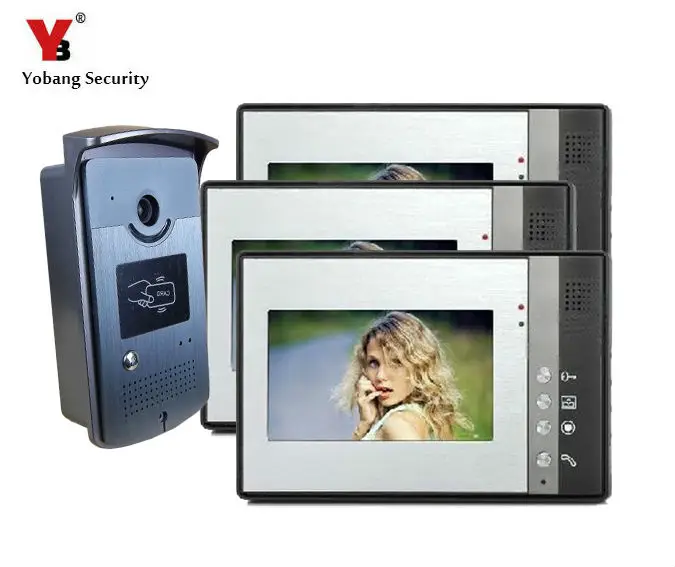 Фото Видеодомофон Yobang с цветным экраном цифровой дверной телефон умный глазок камера