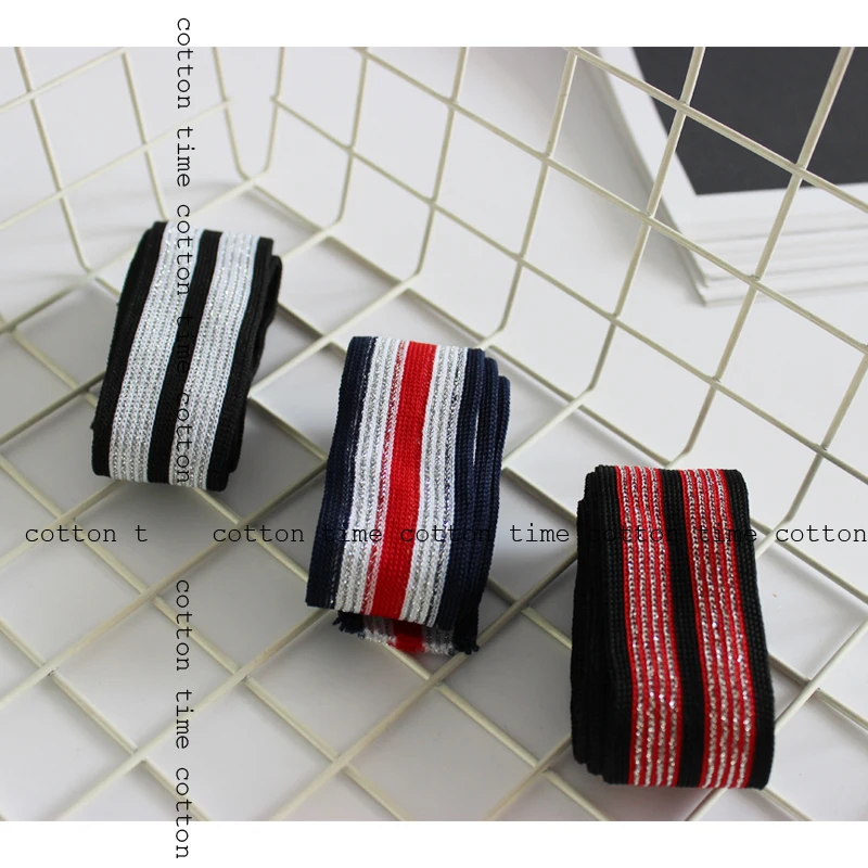 6yards/lot Garment Accessories Silver Stripes Nylon band Material Pants side ribbon striped ribbon knitted band Sewing accessory
6yards/lot Garment Accessories Silver Stripes Nylon band Material Pants side ribbon striped ribbon knitted band Sewing accessory