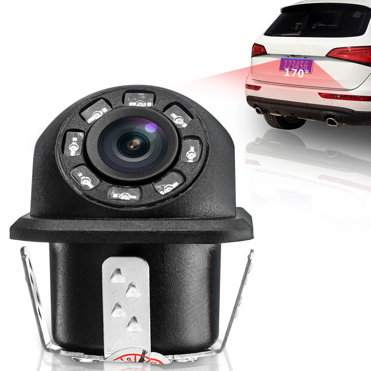 8 LED IR Night Vision Back Reverse Camera Waterproof Backup Parking Camera Universal Wide Angle Rearview Car Rear View Camera
8 LED IR Night Vision Back Reverse Camera Waterproof Backup Parking Camera Universal Wide Angle Rearview Car Rear View Camera