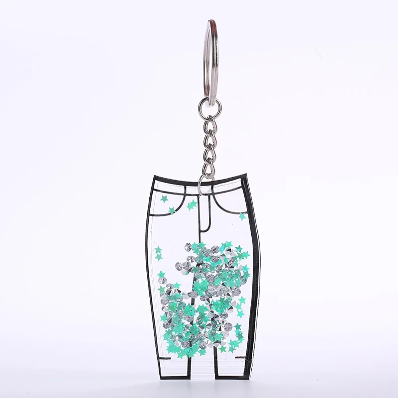 Fashion New Cute Colorful Sequins Pants Shape Keychain Pendant Men Car Keyring Bag Women Keychain Gifts Accessories
Fashion New Cute Colorful Sequins Pants Shape Keychain Pendant Men Car Keyring Bag Women Keychain Gifts Accessories