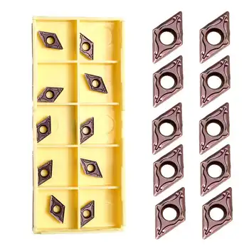 10Pcs DCMT0702 EM YBC205 Carbide Insert Boring Bar Turning Tool For Stainless Steel
10Pcs DCMT0702 EM YBC205 Carbide Insert Boring Bar Turning Tool For Stainless Steel