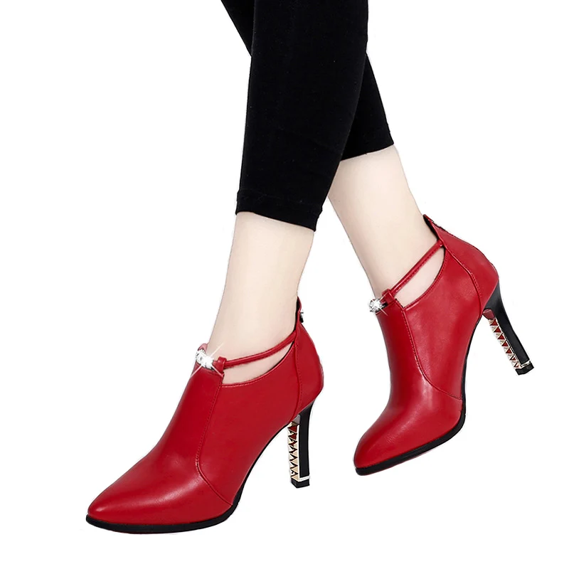 High-heeled Shoes Female 2019 Autumn New Wild Pointed Female Stiletto Solid Color Fashion Boots Women's Fashion Casual Shoes
High-heeled Shoes Female 2019 Autumn New Wild Pointed Female Stiletto Solid Color Fashion Boots Women's Fashion Casual Shoes