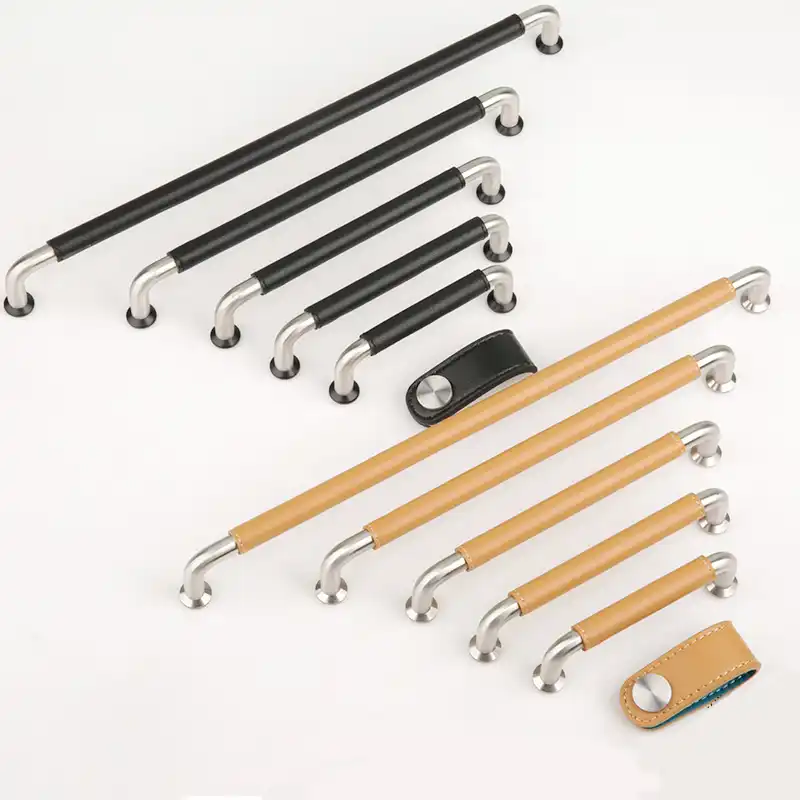 Cabinet Door Locker Handle Modern Minimalist Wardrobe Leather
