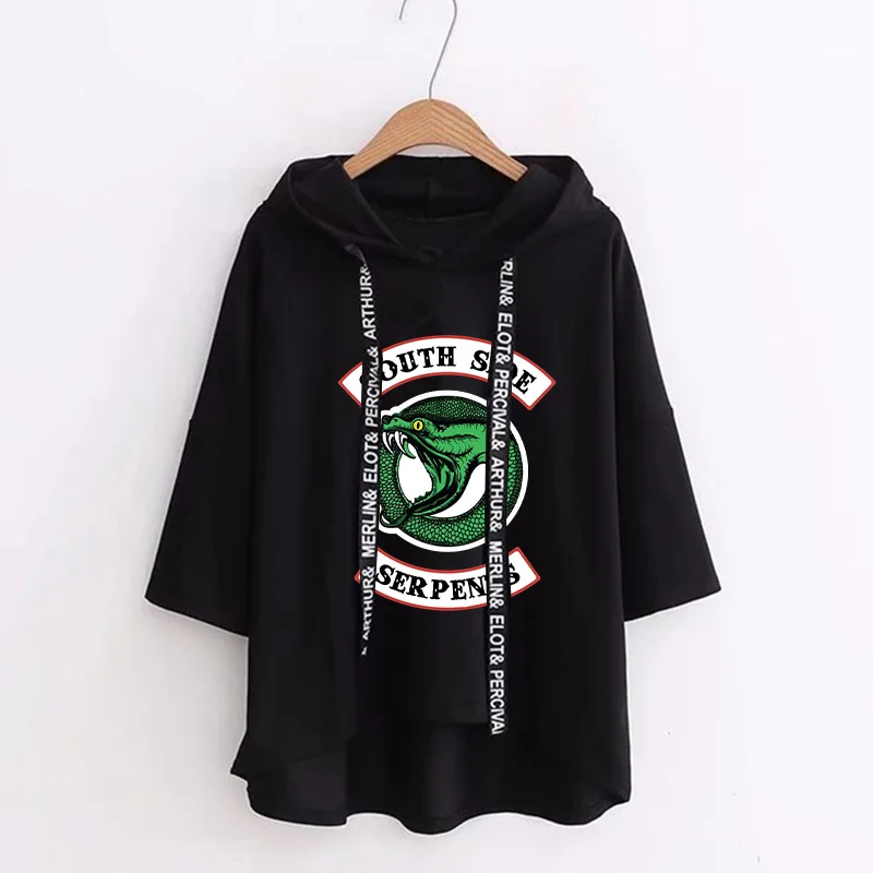 New Fashion Streetwear Riverdale Southside Serpents Tshirt Women Comfortable Harajuku Kawaii Shirt Hoodie Half Sleeve Tops
New Fashion Streetwear Riverdale Southside Serpents Tshirt Women Comfortable Harajuku Kawaii Shirt Hoodie Half Sleeve Tops