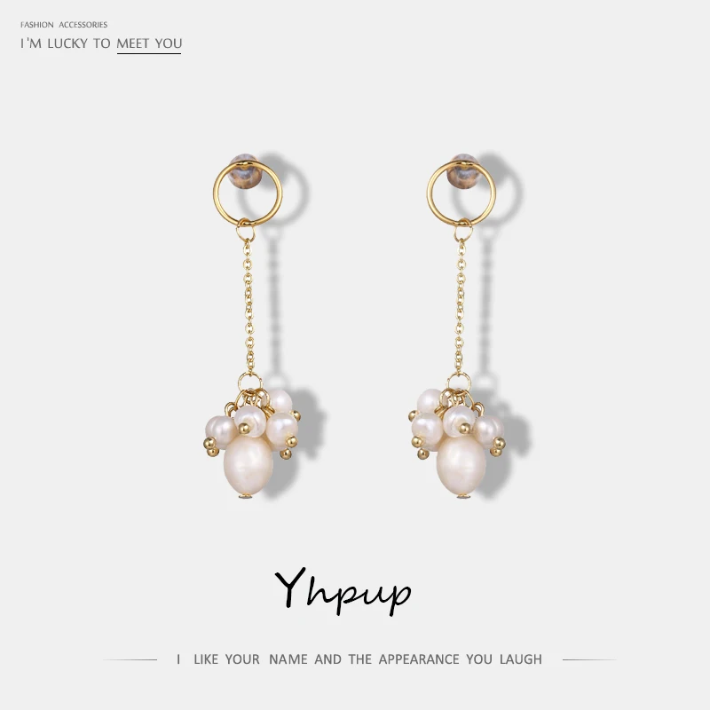 Yhpup Fashion Korean Romantic Natural Pearls Charm Dangle Earrings S925 Silver Pin Geometric Earring For Lady Party Ear Jewelry
Yhpup Fashion Korean Romantic Natural Pearls Charm Dangle Earrings S925 Silver Pin Geometric Earring For Lady Party Ear Jewelry