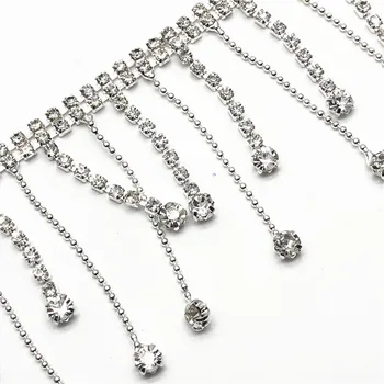 5Yards/lot Flat Back Rhinestone Chain Trim Silver Crystal Cup Chain Belt for Dress Clothes Shoes Decoration
5Yards/lot Flat Back Rhinestone Chain Trim Silver Crystal Cup Chain Belt for Dress Clothes Shoes Decoration