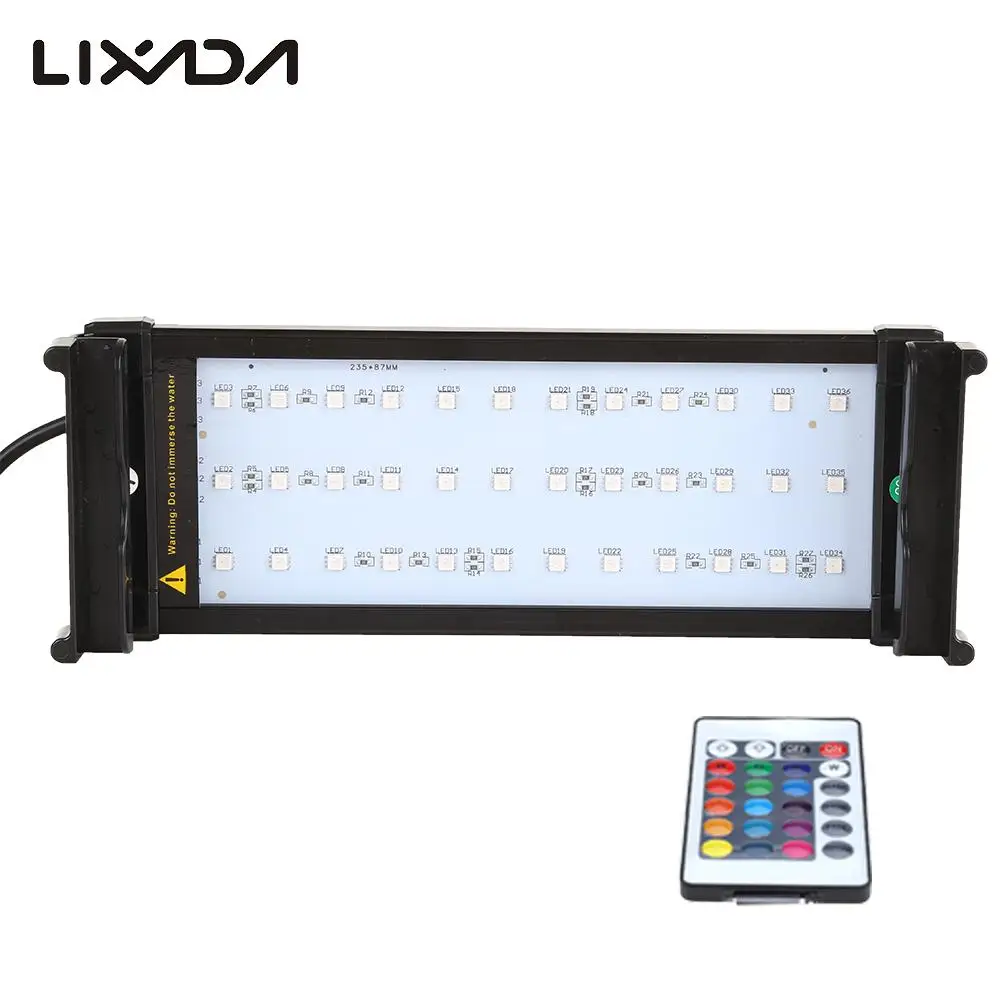 37" Extendable 25W 144 LED SMD 5050 RGBW Dimmable Remote Control Multi-Mode Bracket Aquarium Fish Tank Lamp
37" Extendable 25W 144 LED SMD 5050 RGBW Dimmable Remote Control Multi-Mode Bracket Aquarium Fish Tank Lamp