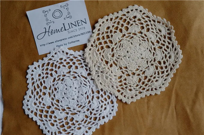 12Pcs/lot Wholesale Handmade Lace Doilies Crochet Cupmat Cotton Ecru Crochet Doily Embroidery Wedding Decor placemat 21cm(8.27")
12Pcs/lot Wholesale Handmade Lace Doilies Crochet Cupmat Cotton Ecru Crochet Doily Embroidery Wedding Decor placemat 21cm(8.27")
