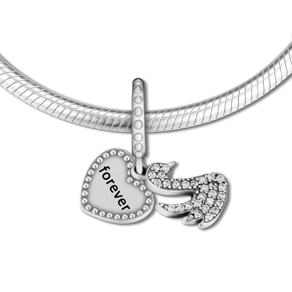BEADS for Jewelry Making BraceletS Love & Swan cHarMs with Clear CZ 100% 925 OrigiNal Sterling Silver Jewerly Free Shipping
BEADS for Jewelry Making BraceletS Love & Swan cHarMs with Clear CZ 100% 925 OrigiNal Sterling Silver Jewerly Free Shipping