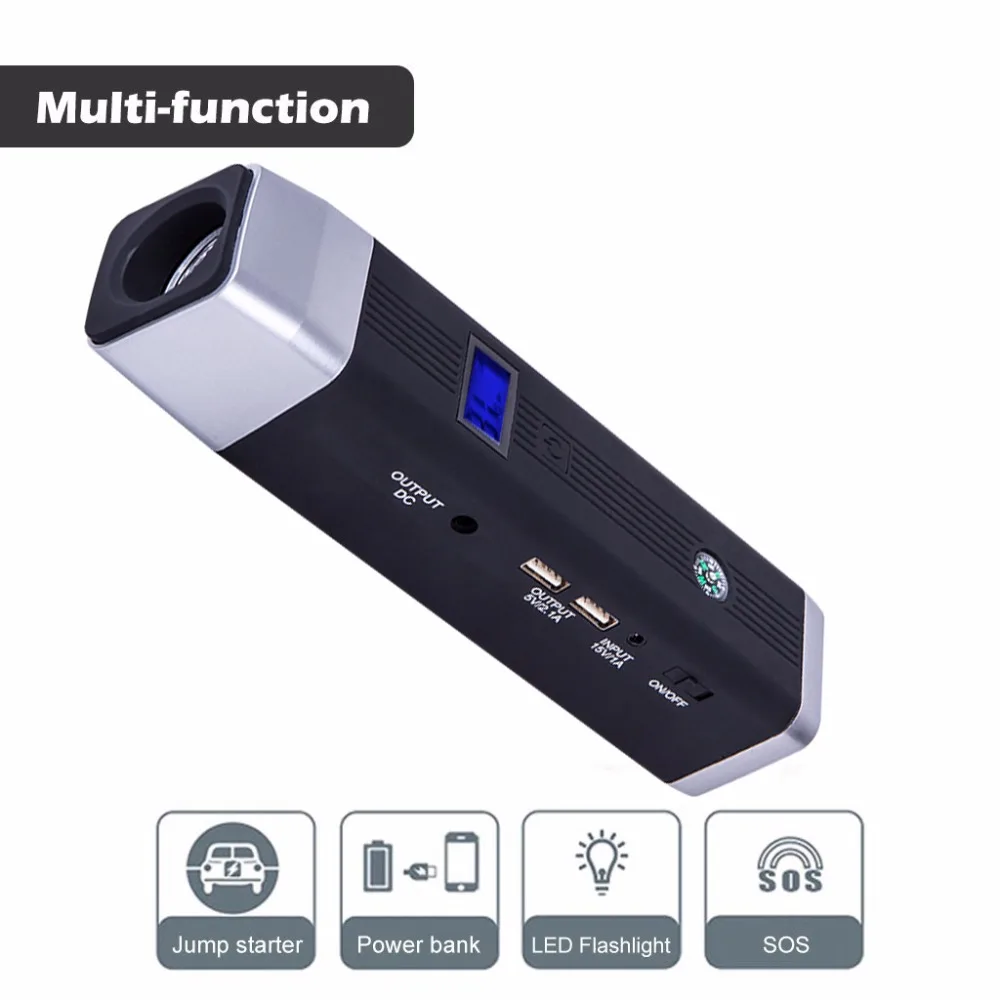 JKCOVER Emergency 12V Car Battery Jump Starter Booster with Smart Clips Cable Power Bank Multi-function Car Jump Starter Charger
JKCOVER Emergency 12V Car Battery Jump Starter Booster with Smart Clips Cable Power Bank Multi-function Car Jump Starter Charger
