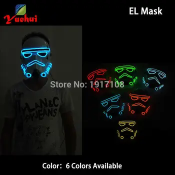 Cheap 10 Color Single party supplies Star Wars Neon LED mask Lighting EL Mask as Christmas Halloween gift for Party decoration
Cheap 10 Color Single party supplies Star Wars Neon LED mask Lighting EL Mask as Christmas Halloween gift for Party decoration