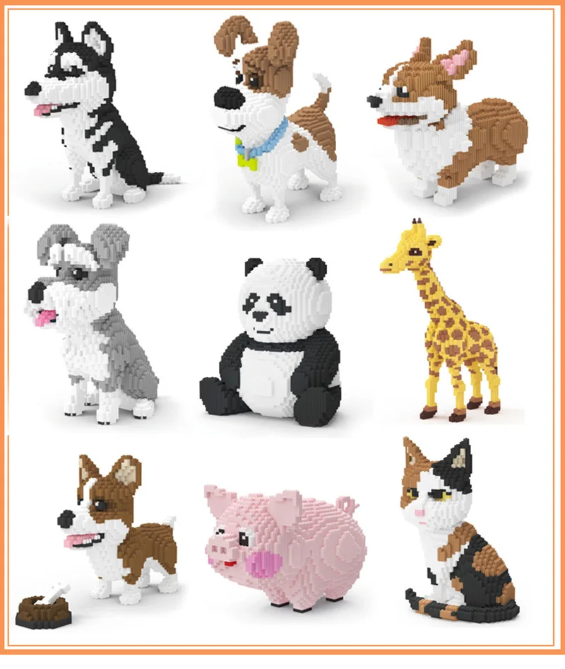Xizai Mini Block Animal Cute Design 6000pcs Panda Corgi Husky High Quality Gift Block
Xizai Mini Block Animal Cute Design 6000pcs Panda Corgi Husky High Quality Gift Block