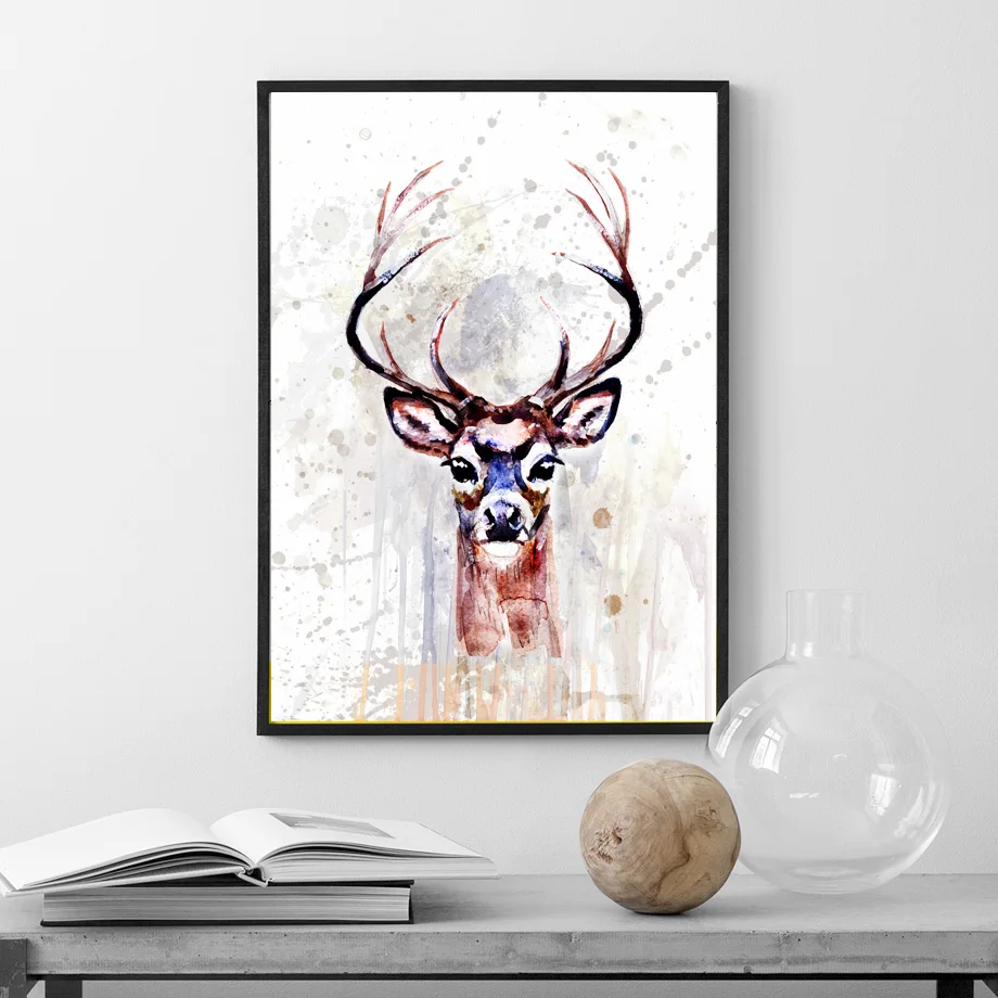 Watercolor Deer Head Abstract Tree Wall Art Canvas Painting Nordic Posters And Prints Wall Pictures For Living Room Salon Decor
Watercolor Deer Head Abstract Tree Wall Art Canvas Painting Nordic Posters And Prints Wall Pictures For Living Room Salon Decor
