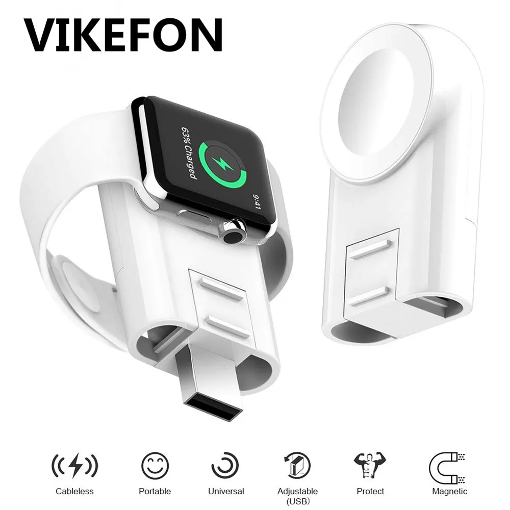 VIKEFON Wireless Charger Magnetic Adjustable Fast Wireless Charging Travel USB Charger Adapter For Apple Watch Series 4 3 2 1
VIKEFON Wireless Charger Magnetic Adjustable Fast Wireless Charging Travel USB Charger Adapter For Apple Watch Series 4 3 2 1