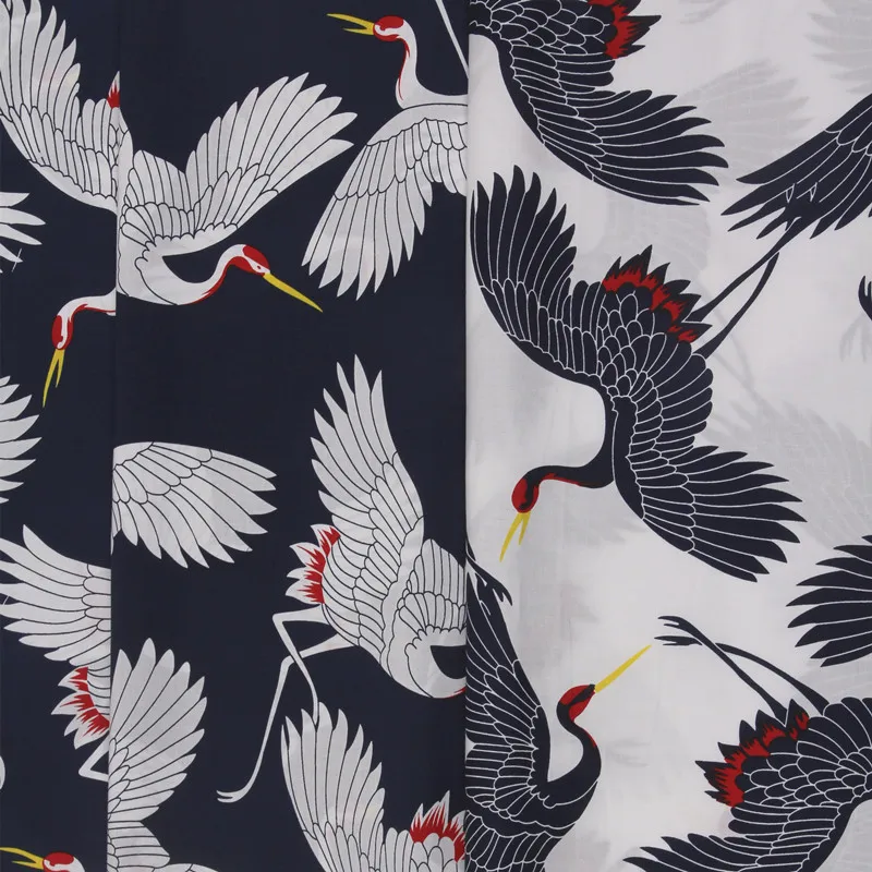 100x140cm The New The Japanese Custom Style Crane Printed Cotton Fabric For Women's Clothing Twill Patchwork DIY Sew Fabric
100x140cm The New The Japanese Custom Style Crane Printed Cotton Fabric For Women's Clothing Twill Patchwork DIY Sew Fabric