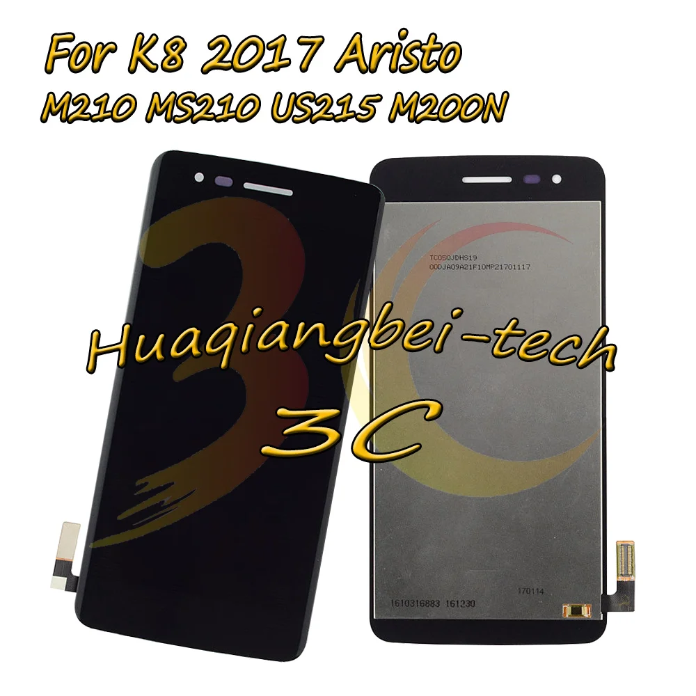 

Black 5.0'' New For LG K8 2017 Aristo M210 MS210 US215 M200N Full LCD DIsplay + Touch Screen Digitizer Assembly 100% Tested