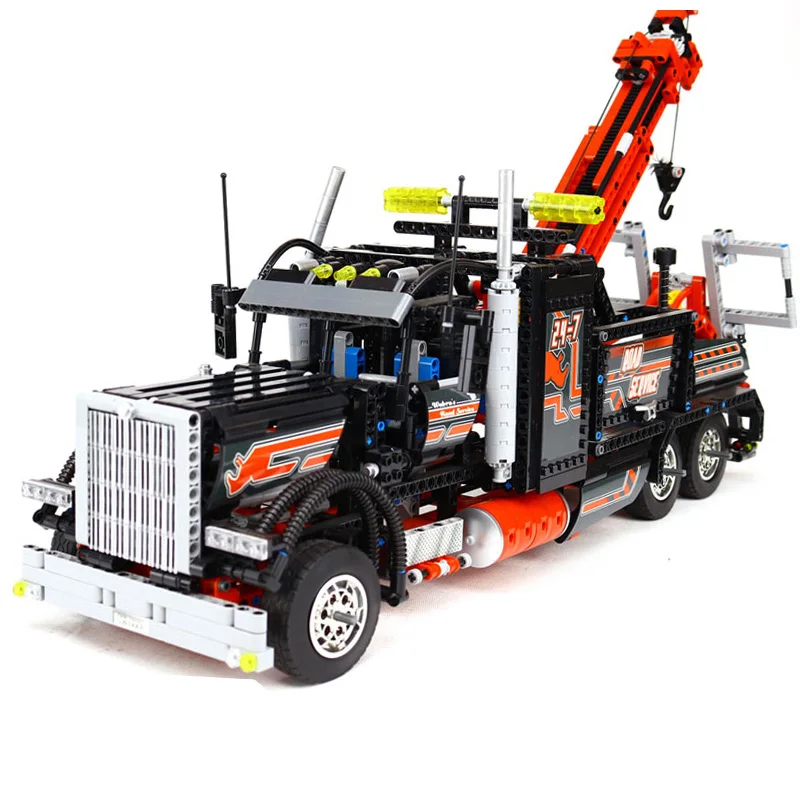 DHL 20020 Technic Series The Tow Truck Model Building Blocks Set Compatible 8285 Classic Car-styling Children Toy Education Gift
DHL 20020 Technic Series The Tow Truck Model Building Blocks Set Compatible 8285 Classic Car-styling Children Toy Education Gift
