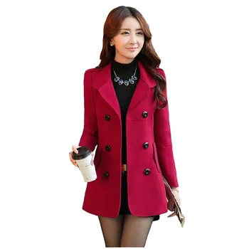 2019 Autumn Winter Women Woolen Coats Jacket Fashion Solid Casual Tops Basic Outerwear Plus Size Slim Female Costume Coat K339
2019 Autumn Winter Women Woolen Coats Jacket Fashion Solid Casual Tops Basic Outerwear Plus Size Slim Female Costume Coat K339
