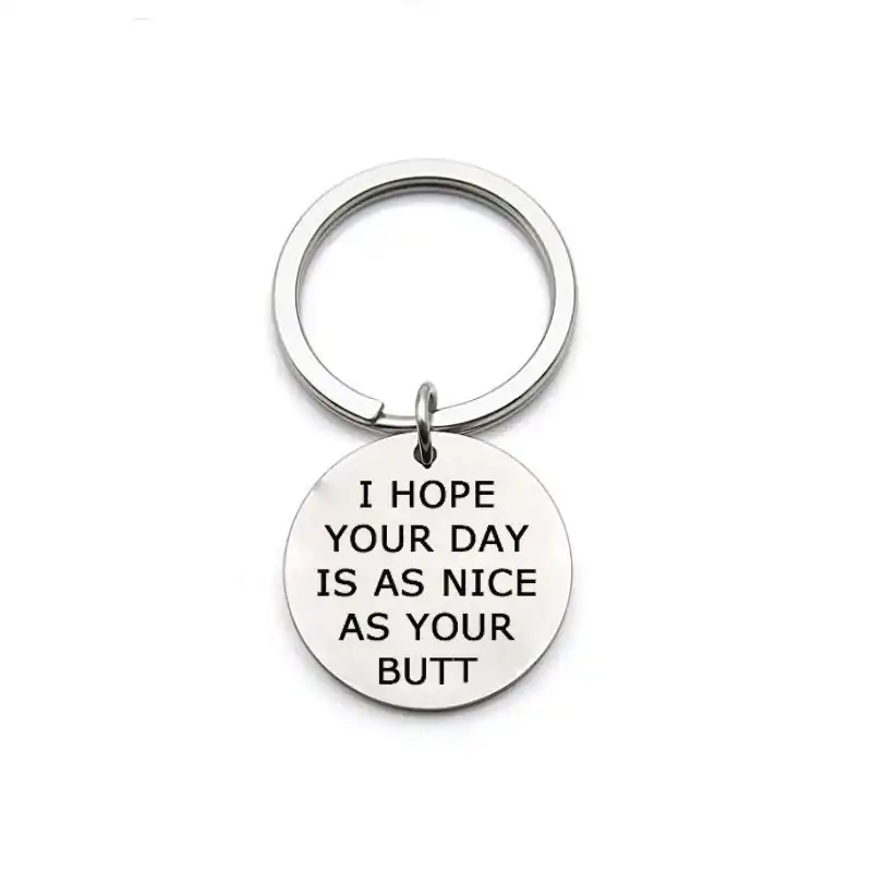 boyfriend lovers keyring stainless steel key chain romantic gift