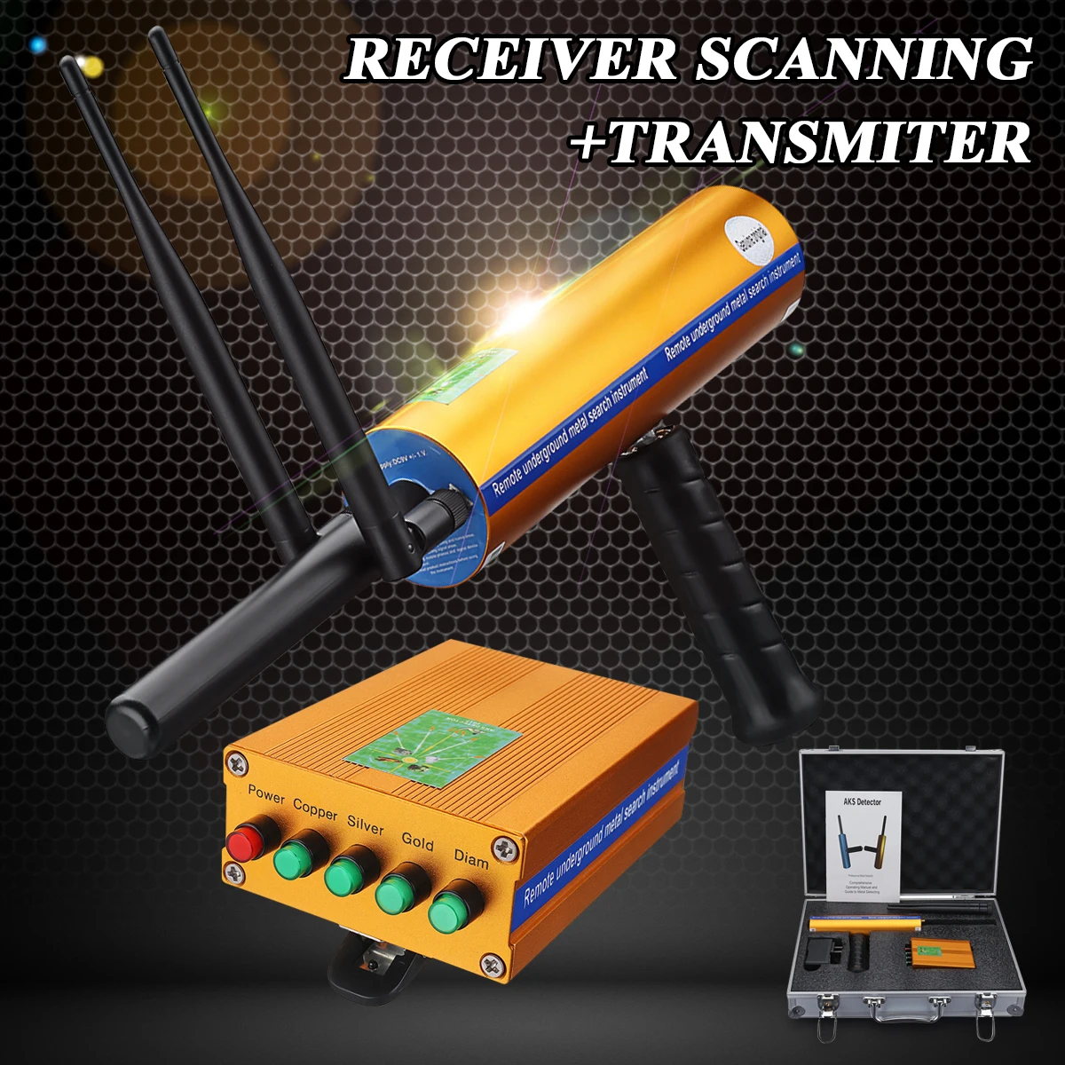 800M Range Metal Detector Upgraded version Double antenna Metal Detector gold silver copper diamond Universal Detector
800M Range Metal Detector Upgraded version Double antenna Metal Detector gold silver copper diamond Universal Detector
