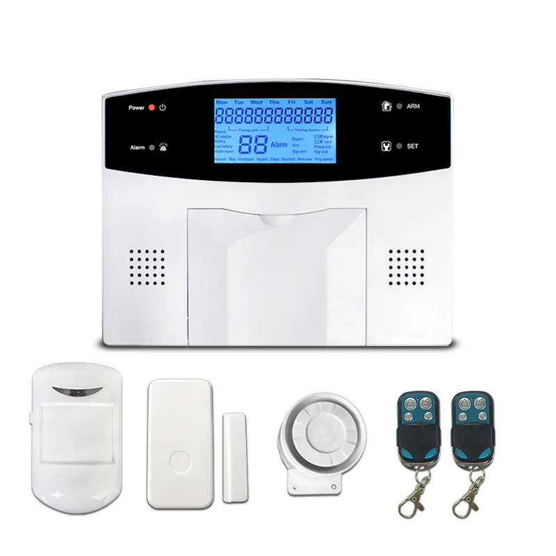 

Security Guard Equipment Wireless Smart Home GSM WIFI Burglar Anti-theft GSM Alarm System with Mobile APP Operations 99 Zones