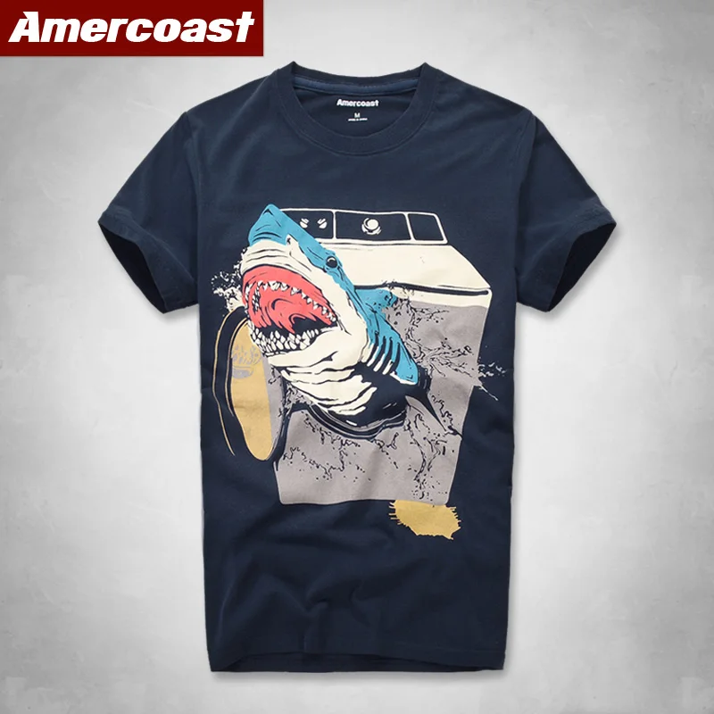American Coast Cotton T-shirt with round collar printing and 100% short sleeves
American Coast Cotton T-shirt with round collar printing and 100% short sleeves