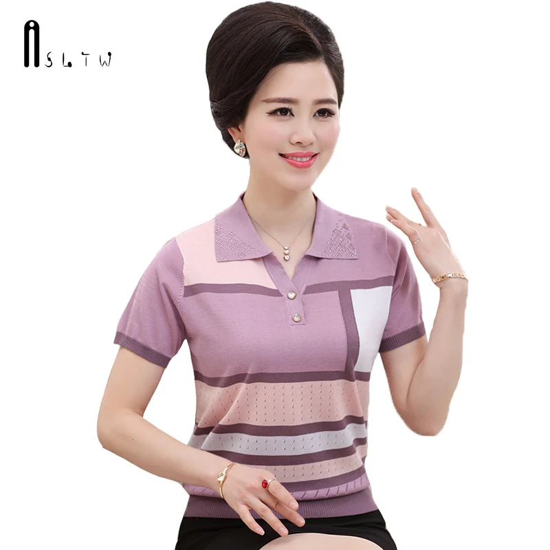 ASLTW Turn Down Collar T Shirt Women New Summer Short Sleeve Knitting Top Tee T-shirts For Women Causal Female T Shirt
ASLTW Turn Down Collar T Shirt Women New Summer Short Sleeve Knitting Top Tee T-shirts For Women Causal Female T Shirt
