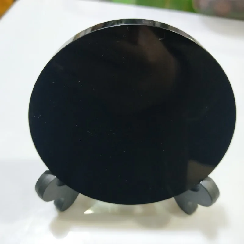 DHXYZB 12cm natural black obsidian plate fengshui scrying mirror black obsidian stone circle disk reiki healing crystal stones
DHXYZB 12cm natural black obsidian plate fengshui scrying mirror black obsidian stone circle disk reiki healing crystal stones