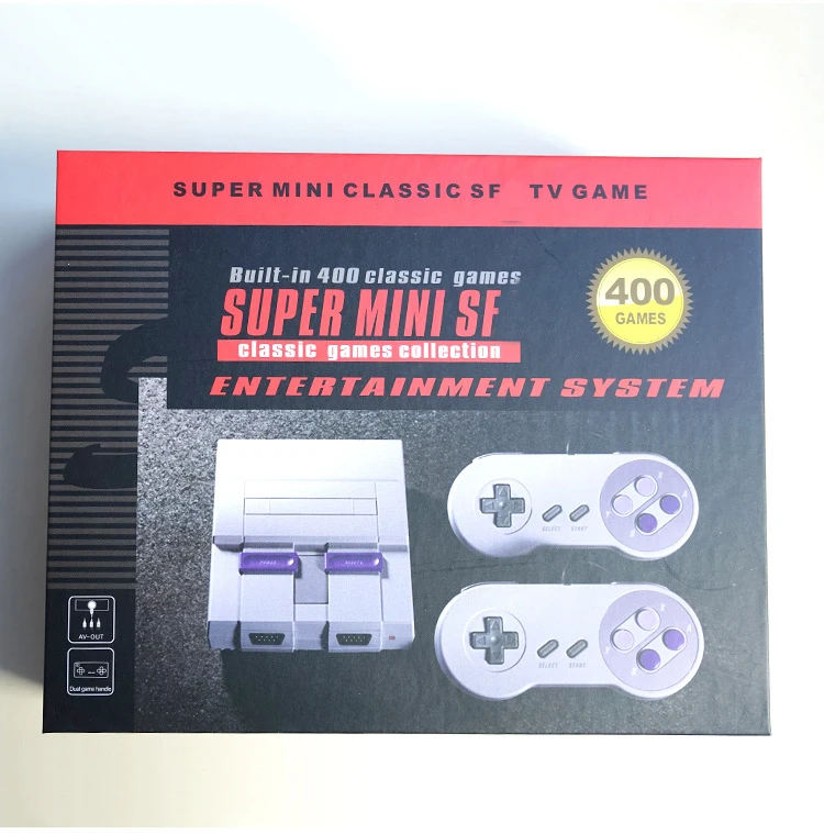 New version TV Video Game Console Handheld Game Console Classic Games Built-in 400 Different Games PAL&NTSC dual gamepad
New version TV Video Game Console Handheld Game Console Classic Games Built-in 400 Different Games PAL&NTSC dual gamepad