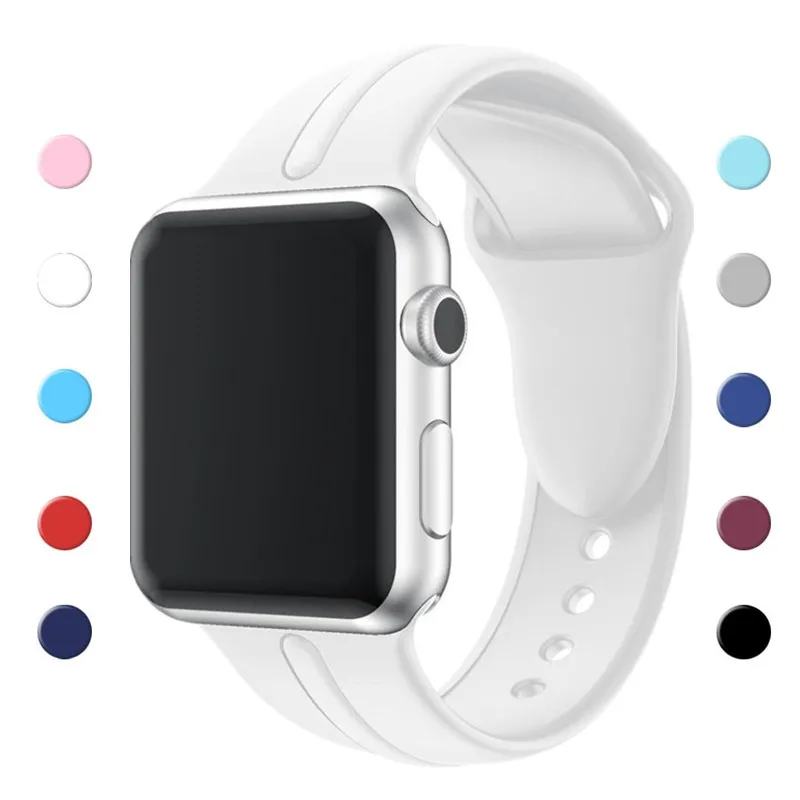 ASHEI Sport Band for Apple Watch Bands Series 3 Silicone Replacement Wrist Strap for iWatch Apple Watch Series 2/1 38mm 42mm
ASHEI Sport Band for Apple Watch Bands Series 3 Silicone Replacement Wrist Strap for iWatch Apple Watch Series 2/1 38mm 42mm