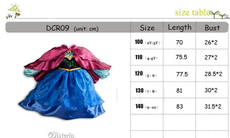 DCR09 SIZE